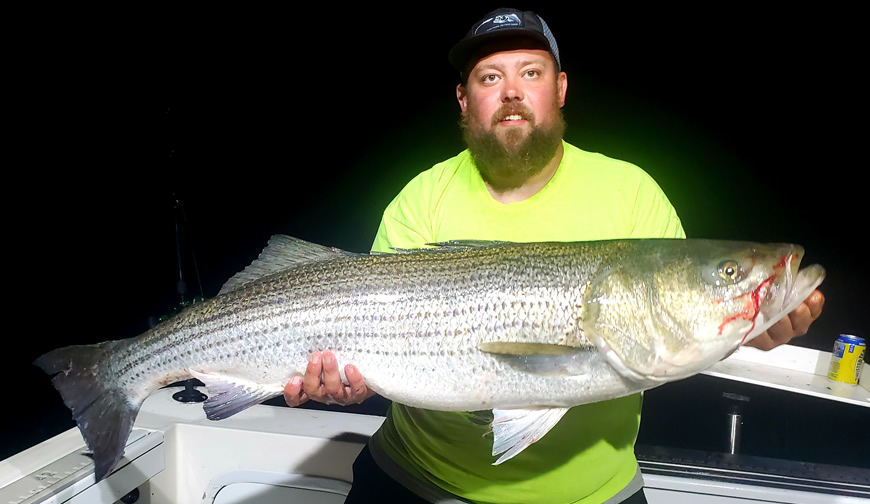 Night Fishing Striped Bass